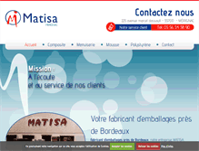 Tablet Screenshot of matisa-emballage.com